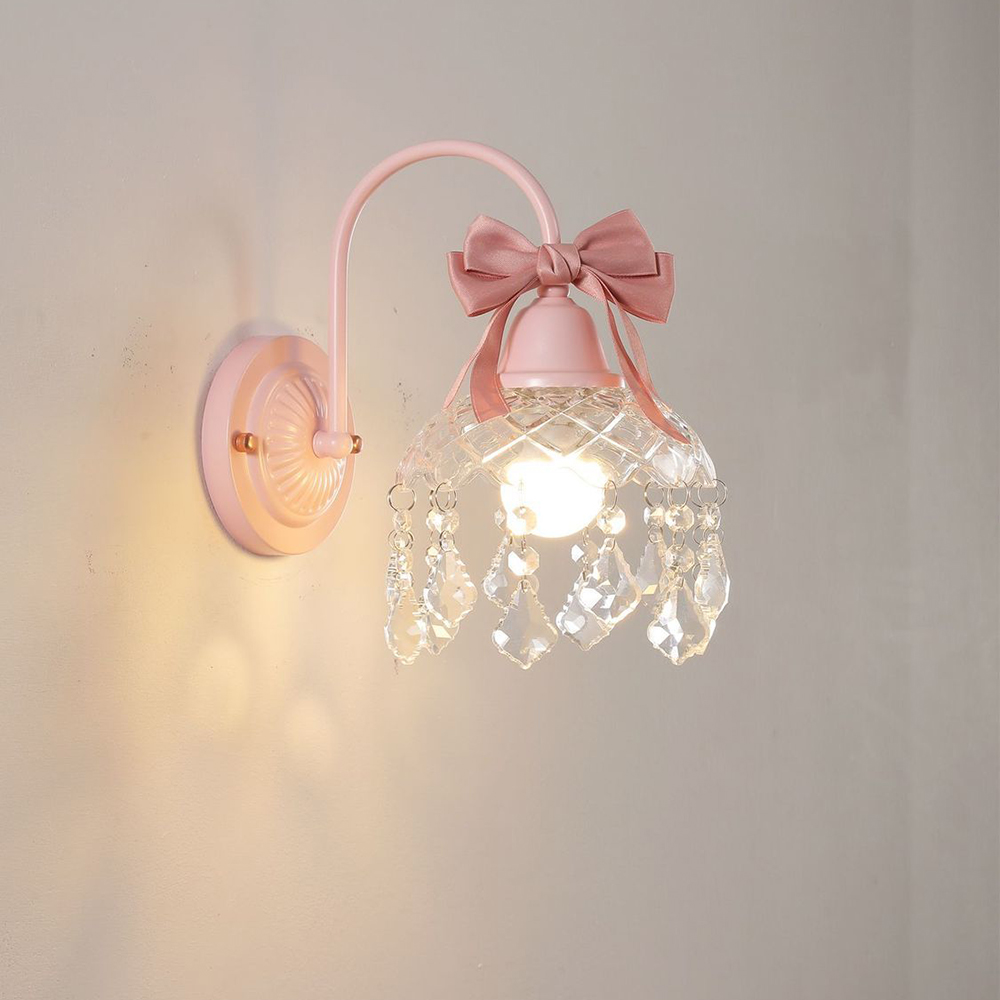 Baby Nursery Wall Lights - French Crsystal Glass Wall Lamps With