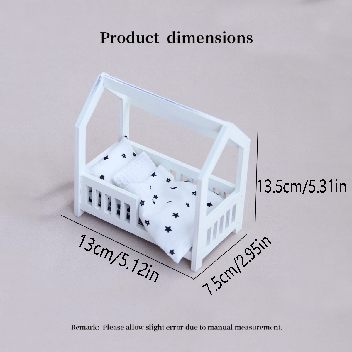 1:12 Miniature Wooden Baby Cri - đánh giá và giá Baby Nursery Age