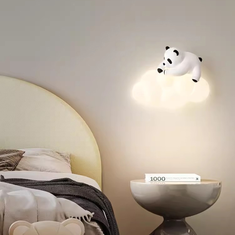 Cute Children's Room Panda Wal - đánh giá và giá Baby Nursery Wall Lights