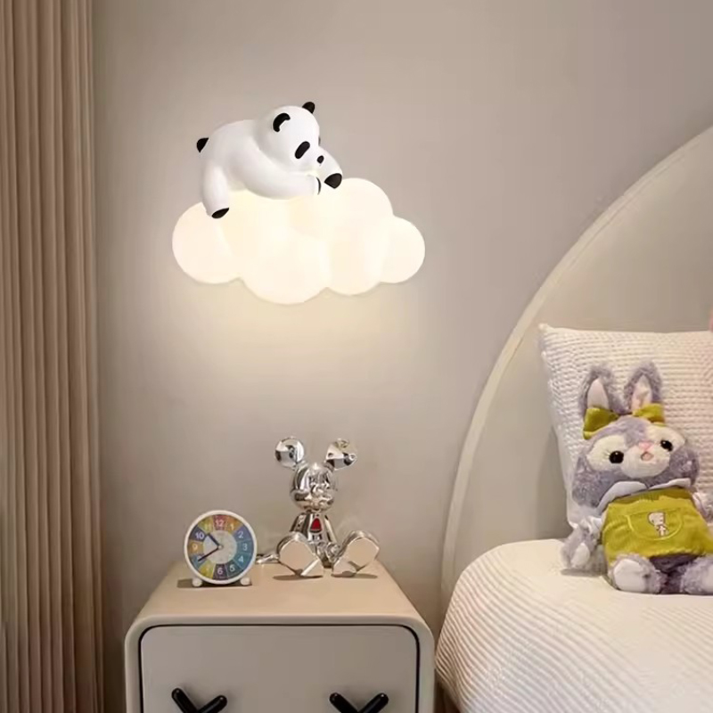 Cute Children's Room Panda Wal - đánh giá và giá Baby Nursery Wall Lights