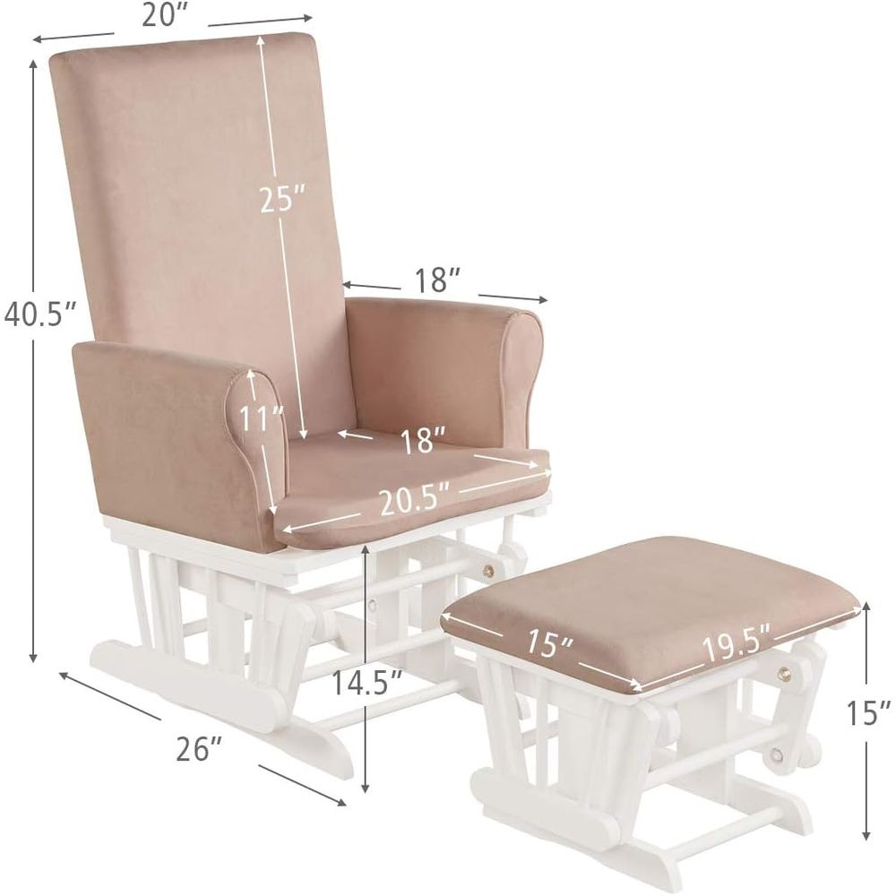 Baby Glider and Ottoman Cushio - đánh giá và giá Baby Nursery Cushion