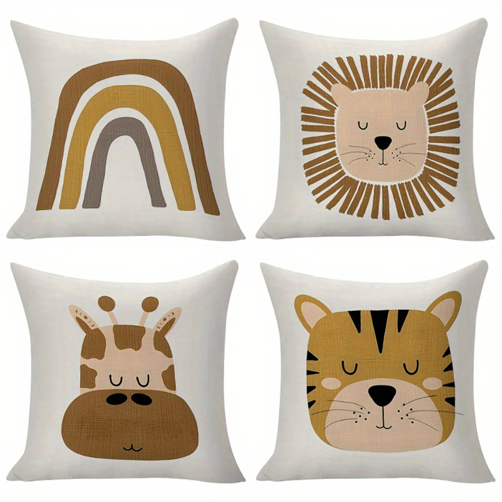 1pc Boho Safari Animal Kids Th - đánh giá và giá Baby Nursery Cushion