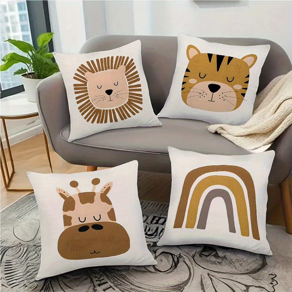 1pc Boho Safari Animal Kids Th - đánh giá và giá Baby Nursery Cushion