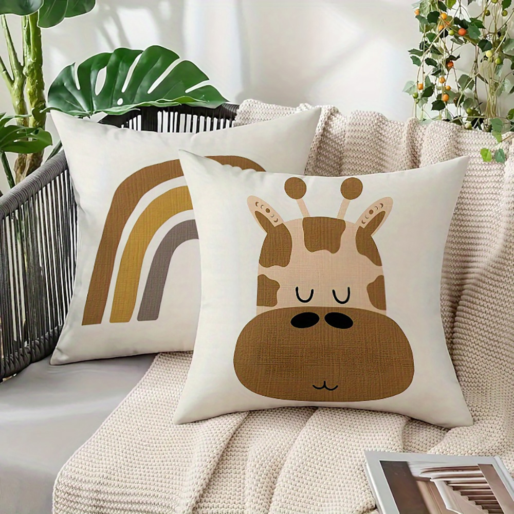 1pc Boho Safari Animal Kids Th - đánh giá và giá Baby Nursery Cushion
