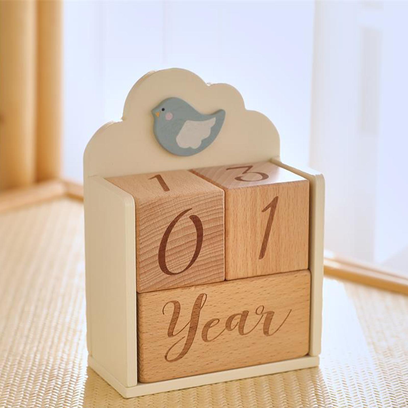 Wooden Baby Milestone Age Bloc - đánh giá và giá Baby Nursery Age