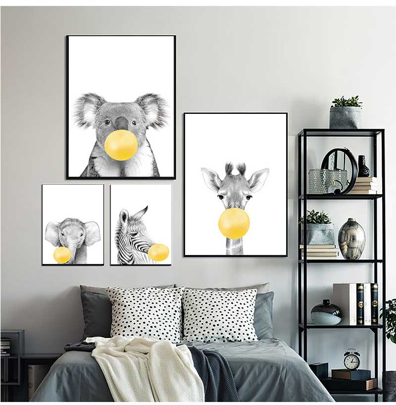 Baby Nursery Yellow Balloons A - đánh giá và giá Baby Nursery Yellow Walls
