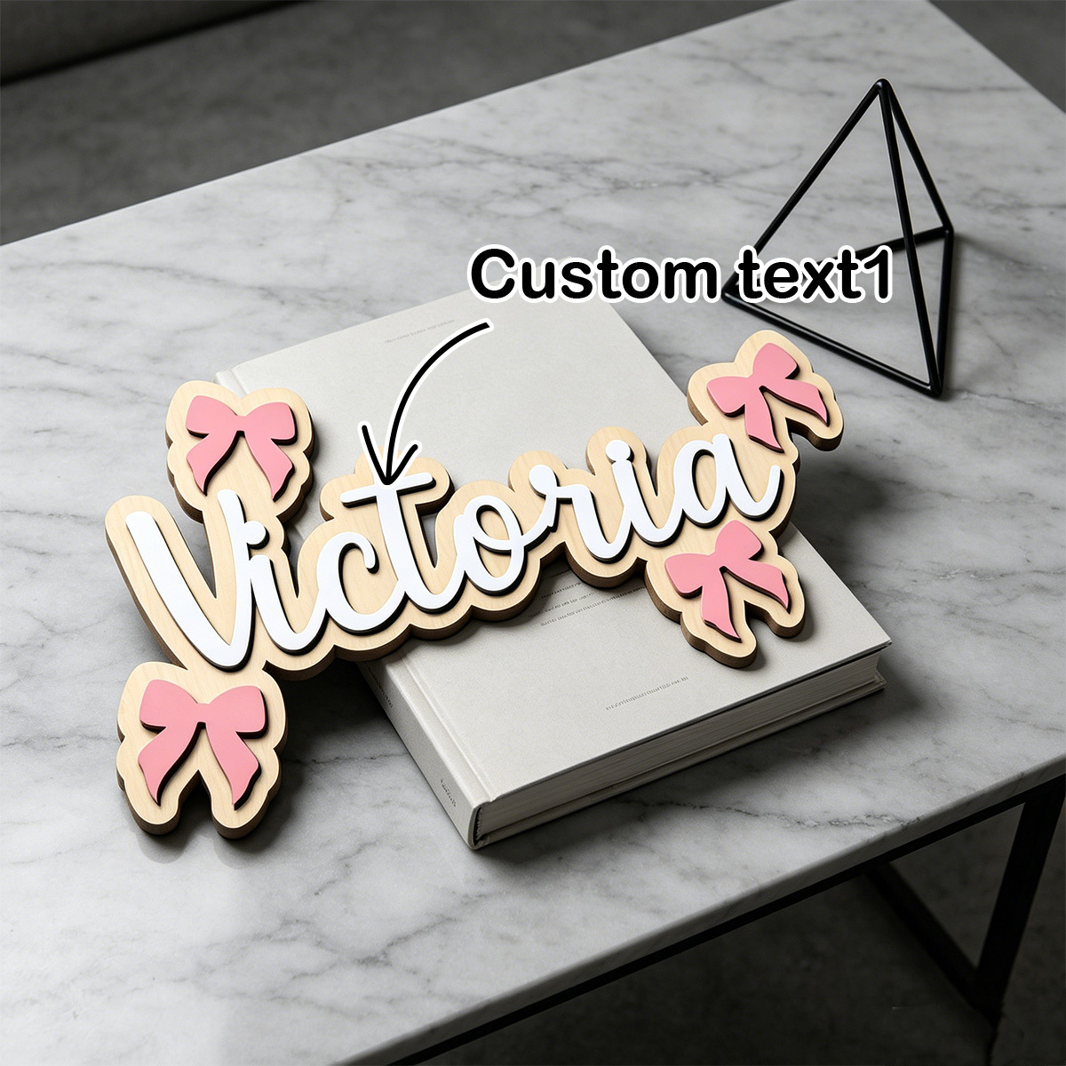 Personalized Bow Accent Wooden - đánh giá và giá Baby Nursery Accent Wall