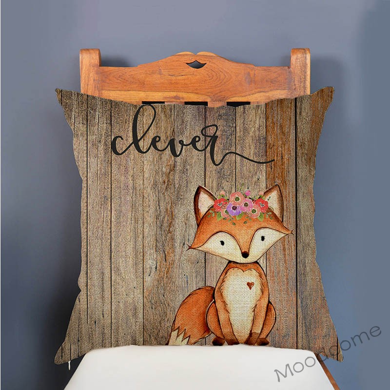 Cute Woodland Animals Wood Tex - đánh giá và giá Baby Nursery Cushion