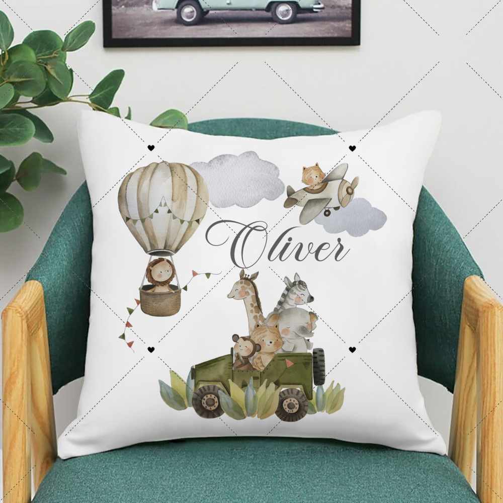 Personalised Woodland Animal P - đánh giá và giá Baby Nursery Cushion