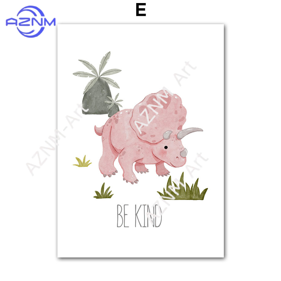 1PC/6PCS Dinosaur Inspirationa - đánh giá và giá Baby Nursery Quotes Wall Art