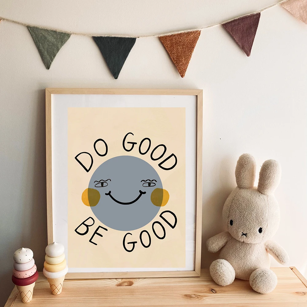 1PC Frameless Funny Cartoon Ra - đánh giá và giá Baby Nursery Quotes Wall Art