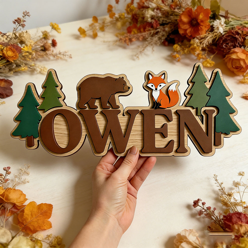 Custom Woodland Forest Bear Fo - đánh giá và giá Baby Nursery Forest Theme