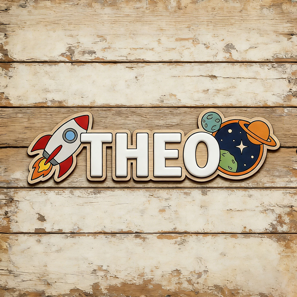 Personalized Space Rocket Name - đánh giá và giá Baby Nursery Room