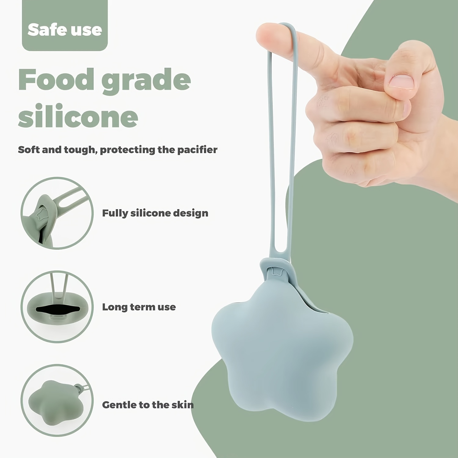 Silicone Pacifier Holder Case, - đánh giá và giá Diaper Caddy Organizer