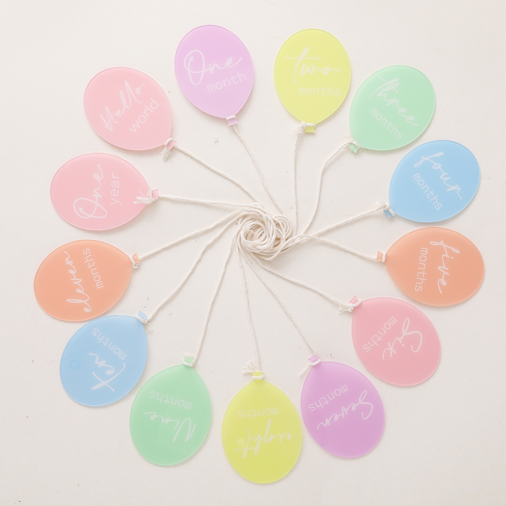 13PCS Acrylic Balloon Baby Mil - đánh giá và giá Baby Nursery Age