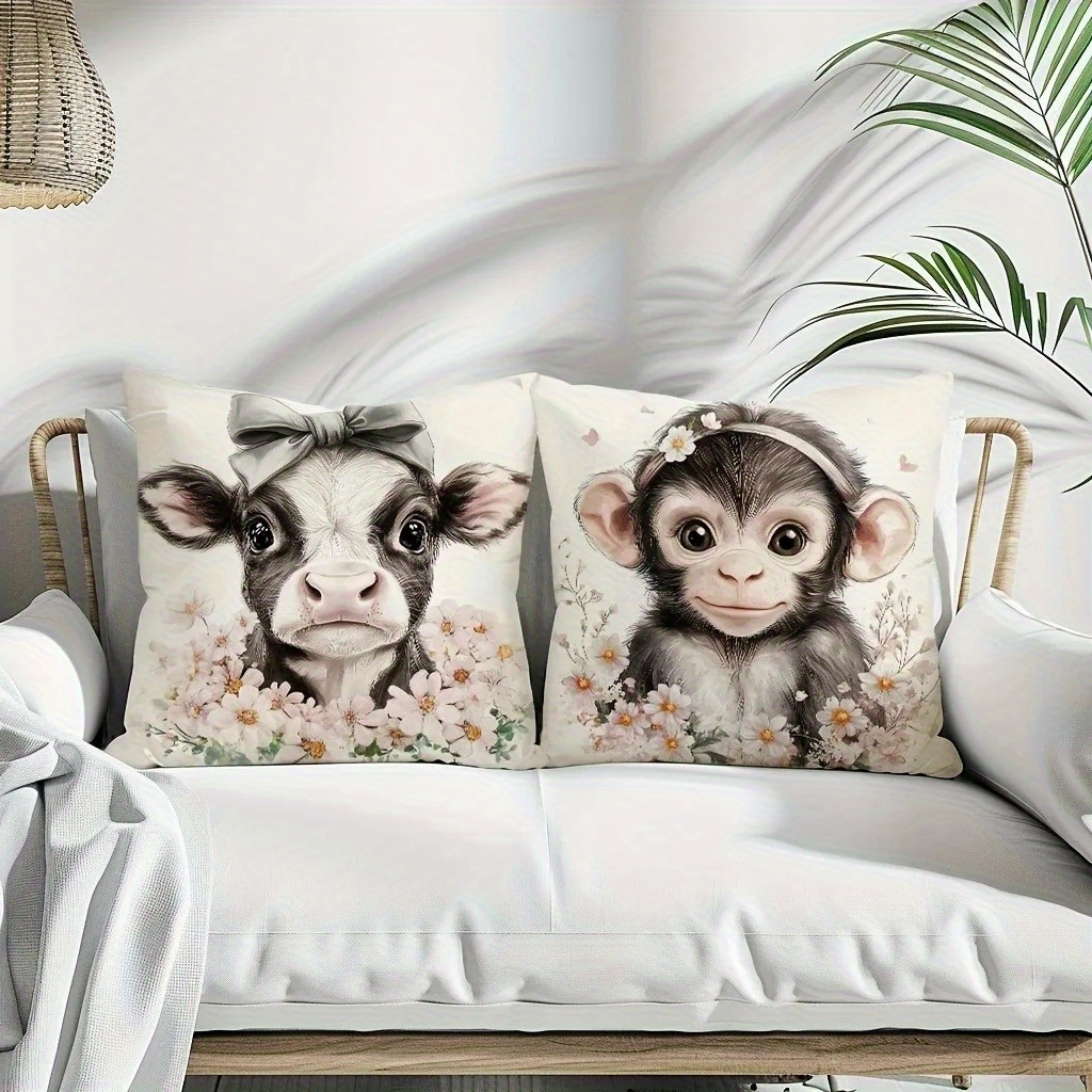 Cute Baby Farm Animal Throw Pi - đánh giá và giá Baby Nursery Cushion