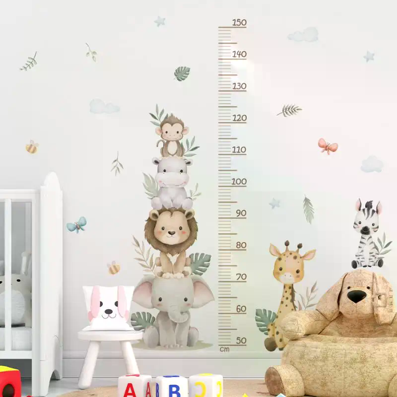 /PFU/Children's Growth Chart S - đánh giá và giá Baby Nursery Jungle Wallpaper