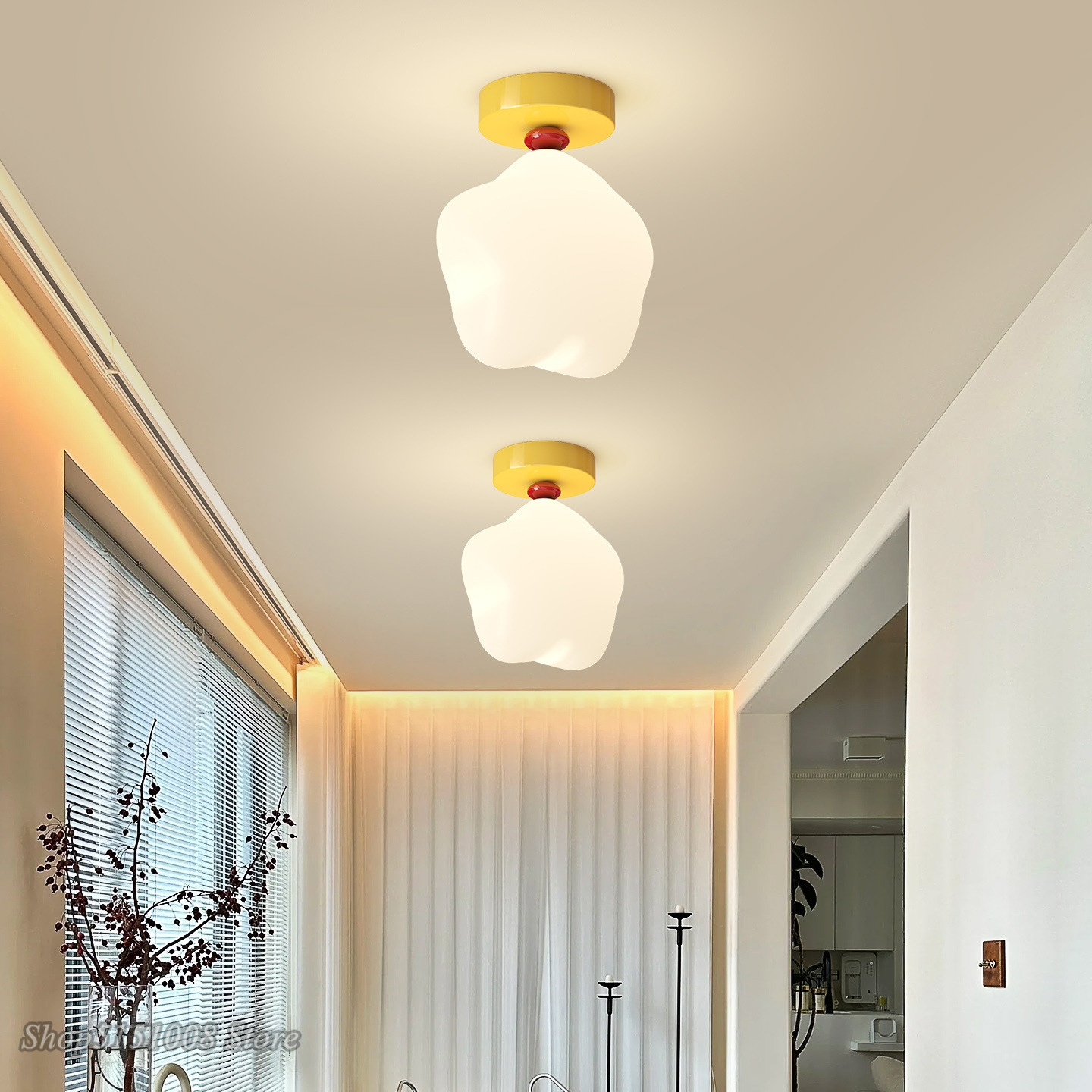 Girl Boy Children's Room  LED  - đánh giá và giá Baby Nursery Yellow Walls