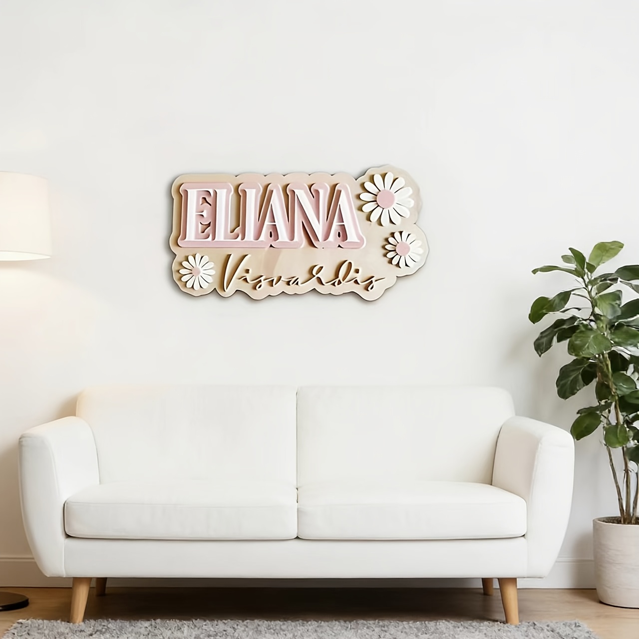 Customizable Daisy Accent Doub - đánh giá và giá Baby Nursery Accent Wall