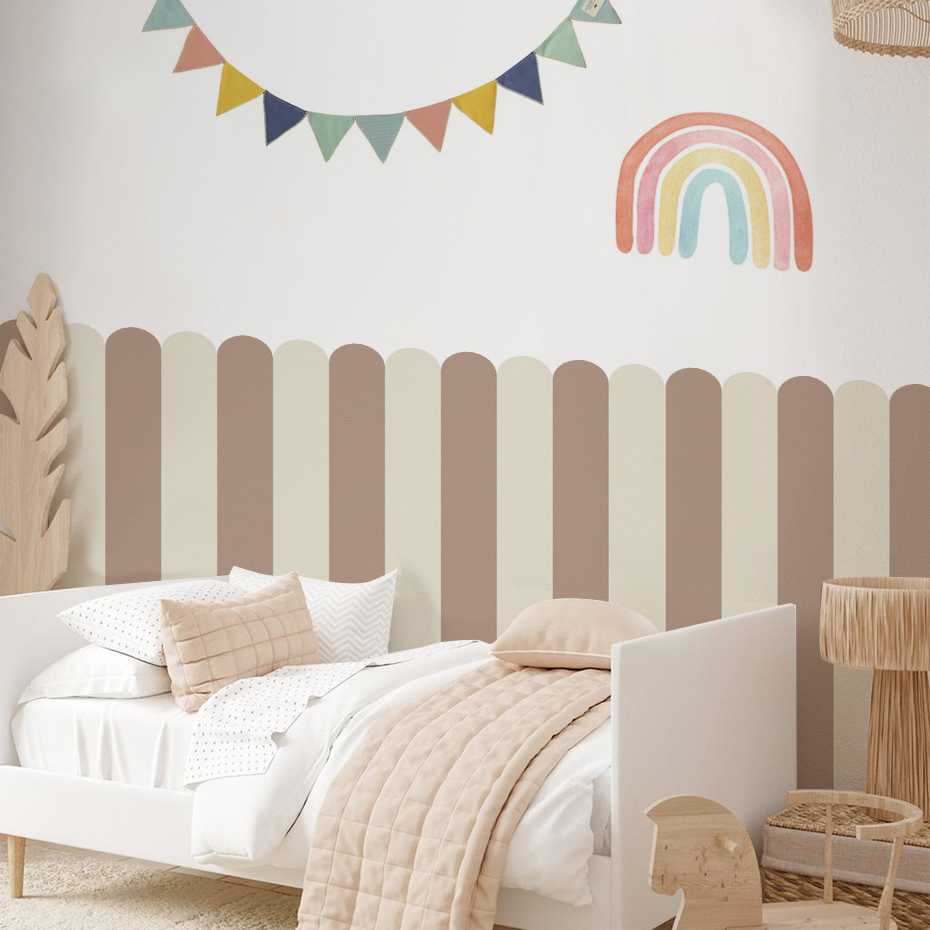 Multicolor Vertical Striped Ar - đánh giá và giá Baby Nursery Room