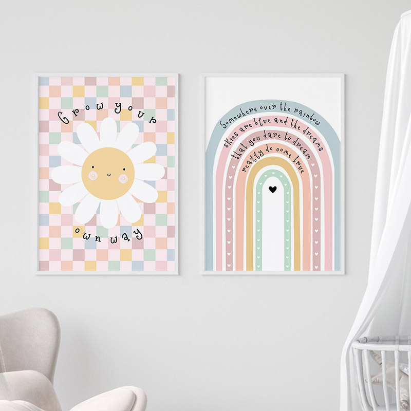 Sun Flower Rainbow Cloud Heart - đánh giá và giá Baby Nursery Room